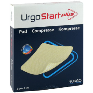 URGOSTART Plus Kompresse 6x6 cm