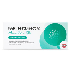 PARI TestDirect ALLERGIE IgE Selbsttest Blut
