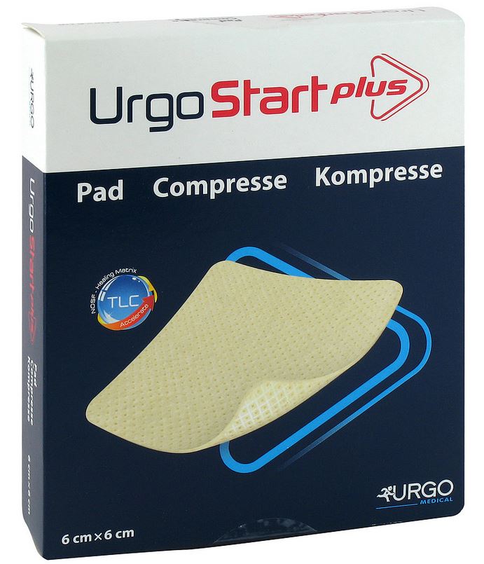 URGOSTART Plus Kompresse 6x6 cm