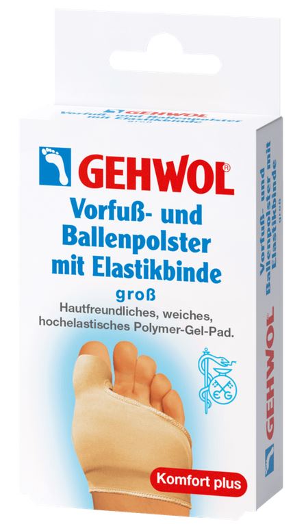 GEHWOL Vorfuß- u.Ballenpolster m.Elastikbinde groß